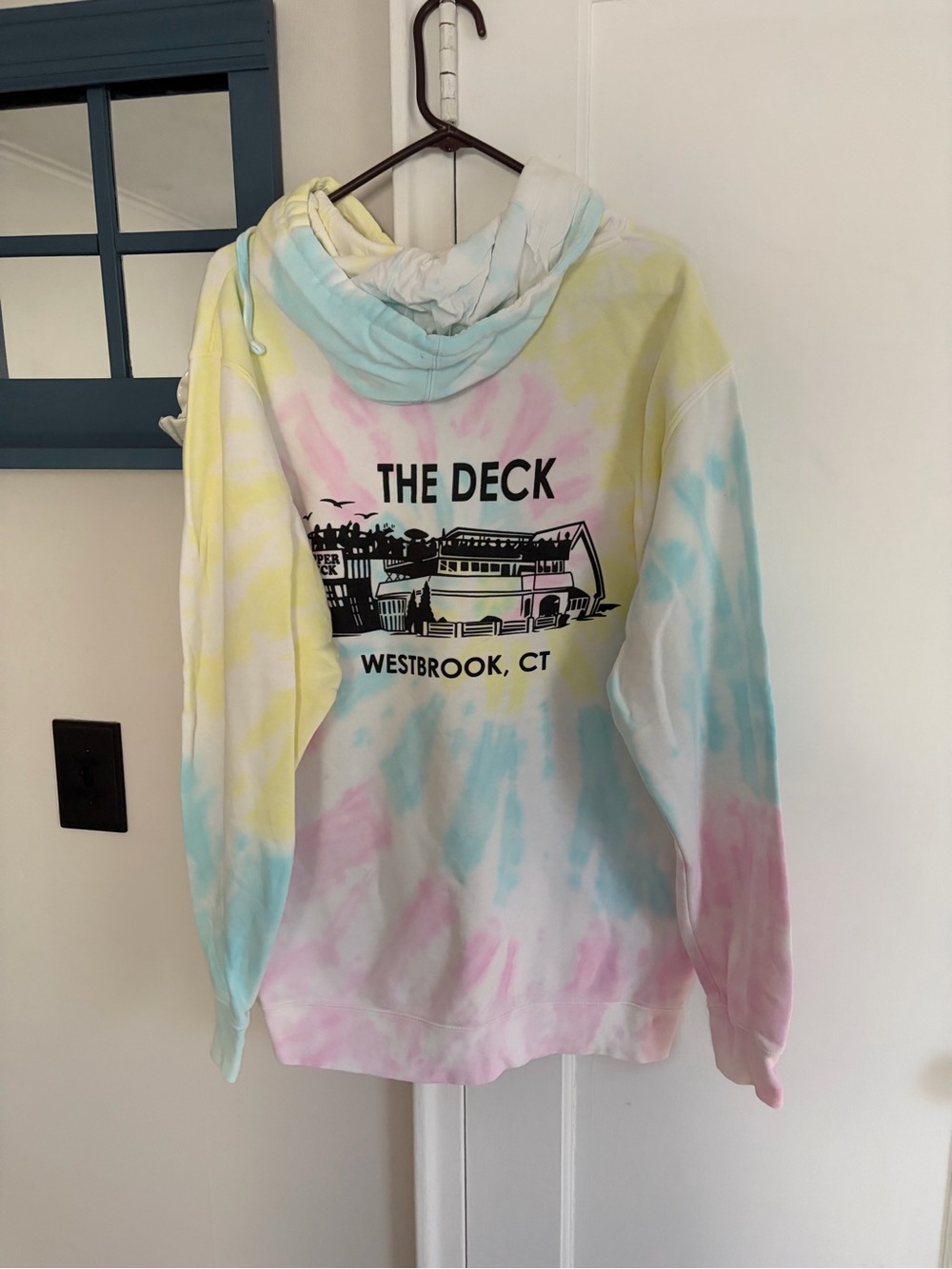 Pastel Tie-Dye Pullover with THE DECK Logo